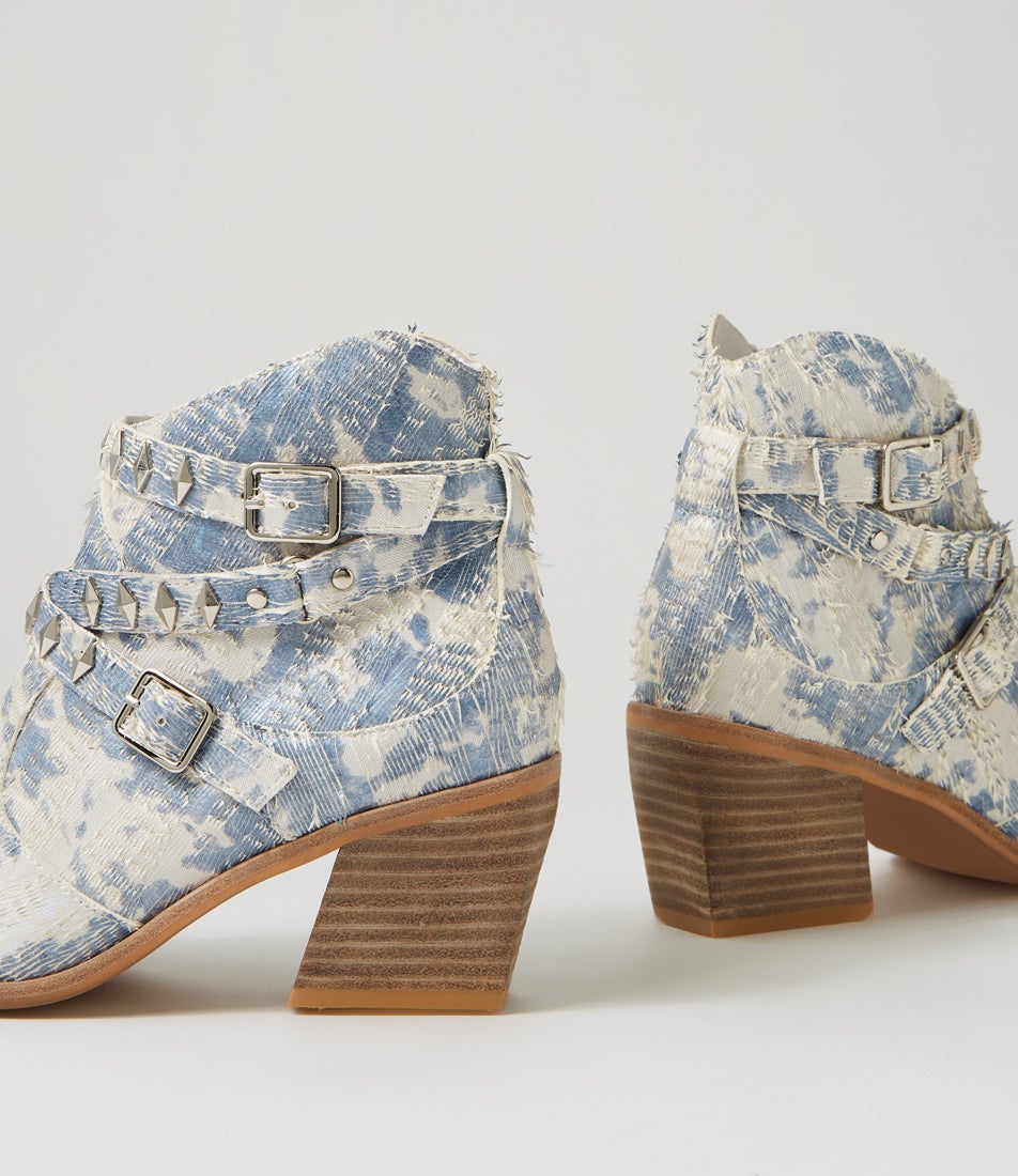 Jollop-Dj-Ivory&denim-Cut Leather
