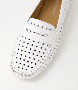 LONASER DJ WHITE LEATHER
