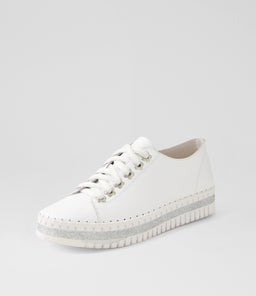 MAHINA DJ WHITE WHITE SOLE LEATHER