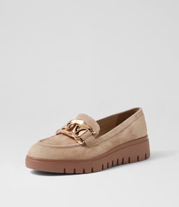 MARAH DJ TAUPE LT CHOC SOLE SUEDE