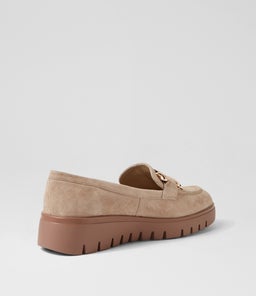 MARAH DJ TAUPE LT CHOC SOLE SUEDE