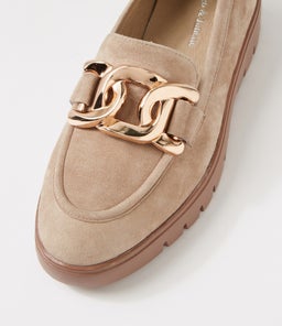 MARAH DJ TAUPE LT CHOC SOLE SUEDE
