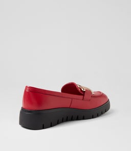MARAH DJ DK RED BLACK SOLE LEATHER