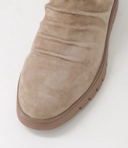 MARCHETA DJ TAUPE LT CHOC SOLE SUEDE
