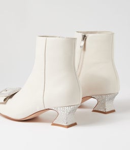 PANDRA DJ IVORY SILVER LEATHER JEWELS