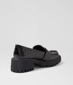 QUAZE DJ BLACK SHINE CROC LEATHER