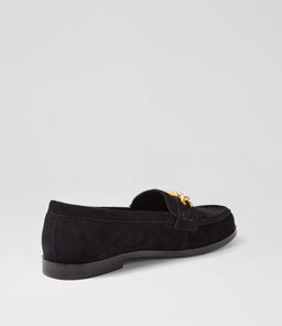 QUILT DJ BLACK BLACK HEEL SUEDE