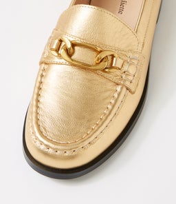 QUILT DJ OLD GOLD LEATHER