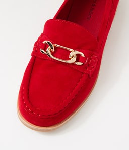 QUILT DJ RED SUEDE