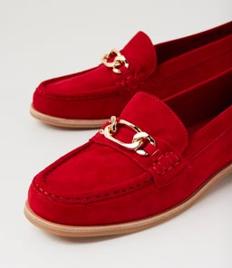 QUILT DJ RED SUEDE