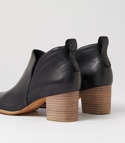 SEQUIN DJ BLACK NATURAL HEEL LEATHER