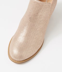 SEQUIN DJ PLATINO NATURAL HEEL CUT LEATHER