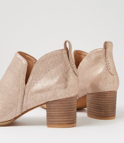 SEQUIN DJ PLATINO NATURAL HEEL CUT LEATHER
