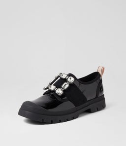 STAY DJ BLACK PATENT LEATHER