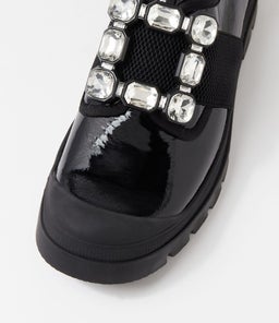 STAY DJ BLACK PATENT LEATHER