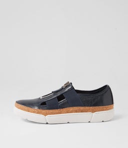 TENI DJ NAVY WHITE SOLE LEATHER ELASTIC