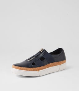 TENI DJ NAVY WHITE SOLE LEATHER ELASTIC