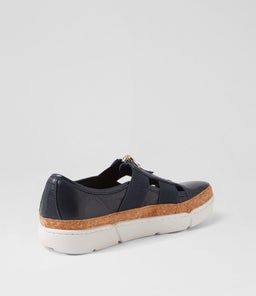 TENI DJ NAVY WHITE SOLE LEATHER ELASTIC