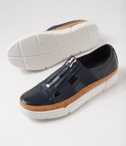 TENI DJ NAVY WHITE SOLE LEATHER ELASTIC