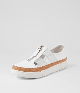TENI DJ WHITE SILVER LEATHER ELASTIC
