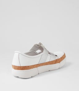 TENI DJ WHITE SILVER LEATHER ELASTIC