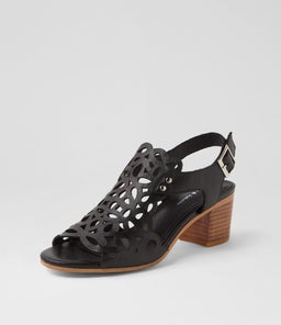 BRITAE DJ BLACK NATURAL HEEL LEATHER