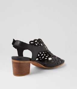 BRITAE DJ BLACK NATURAL HEEL LEATHER