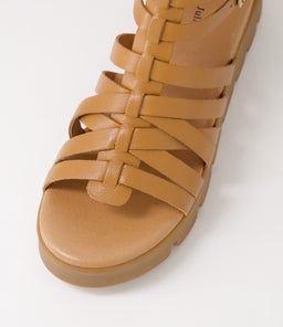 BRIANAT DJ DK TAN TAN SOLE LEATHER