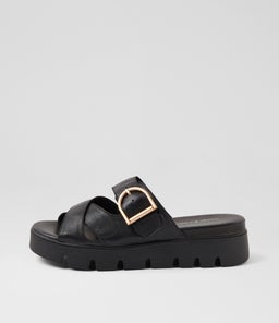 BONTIE DJ BLACK BLACK SOLE LEATHER
