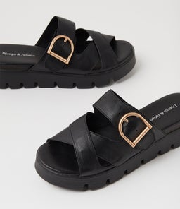 BONTIE DJ BLACK BLACK SOLE LEATHER