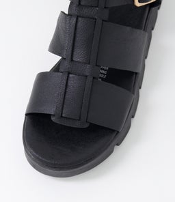 BRAMLEYS DJ BLACK BLACK SOLE LEATHER