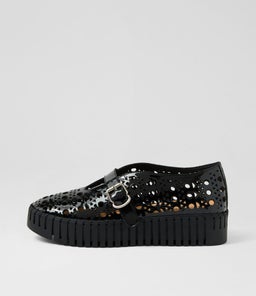 BANDA DJ BLACK BLACK SOLE PATENT LEATHER