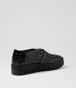 BANDA DJ BLACK BLACK SOLE PATENT LEATHER