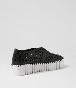 BANDA DJ BLACK WHITE SOLE LEATHER