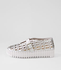 BANDA DJ SILVER WHITE SOLE LEATHER