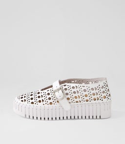BANDA DJ WHITE WHITE SOLE LEATHER