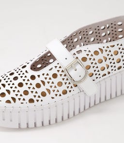 BANDA DJ WHITE WHITE SOLE LEATHER