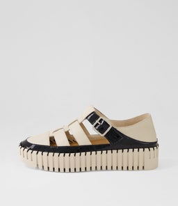 BAYTOWN DJ BLACK ALMOND PATENT LEATHER