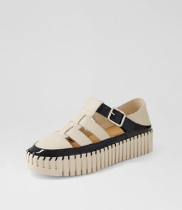 BAYTOWN DJ BLACK ALMOND PATENT LEATHER