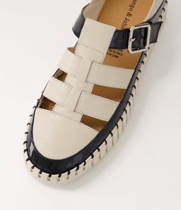 BAYTOWN DJ BLACK ALMOND PATENT LEATHER