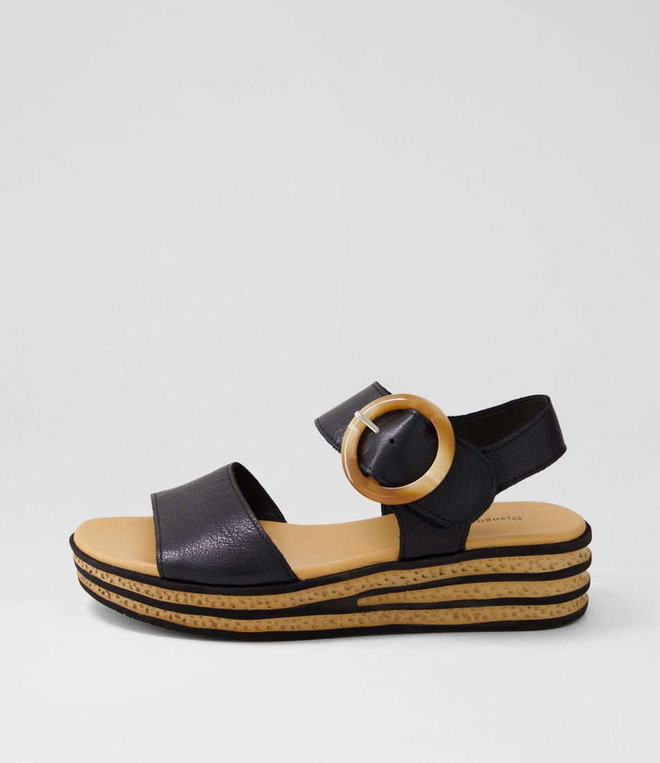 Cubbie Black Leather Sandals Cubbie Black Leather Sandals