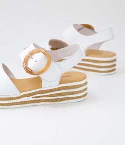 CUBBIE DJ WHITE LEATHER