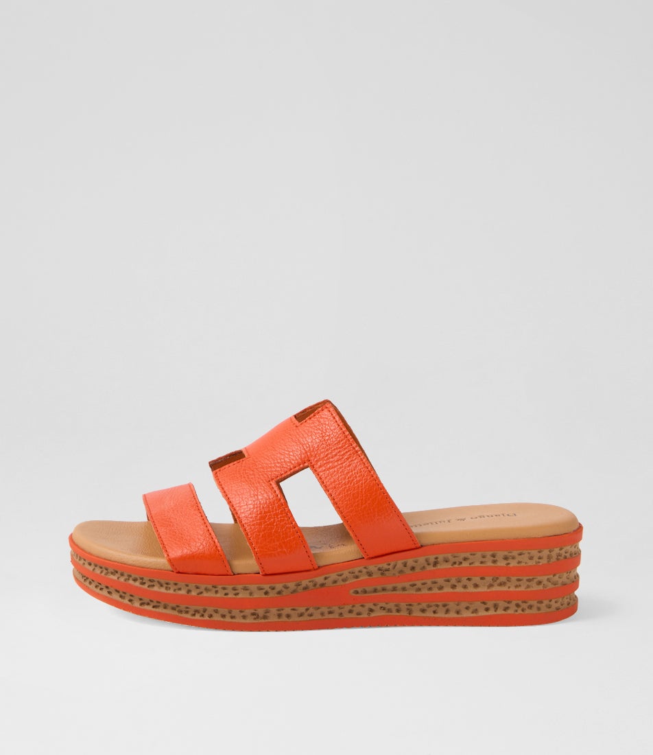 Copings New Orange Leather Slides Copings New Orange Leather Slides
