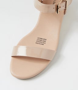 DEERA DJ CAFE GOLD HEEL PATENT LEATHER