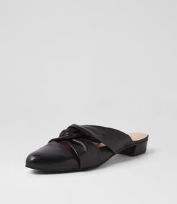 EDDA DJ BLACK BLACK HEEL LEATHER