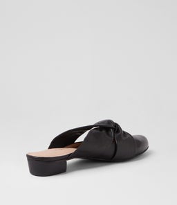 EDDA DJ BLACK BLACK HEEL LEATHER