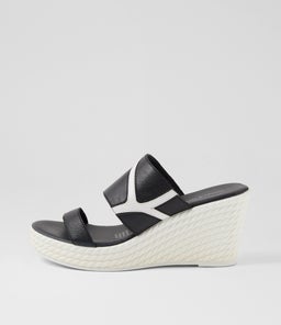 ELAH DJ BLACK WHITE LEATHER
