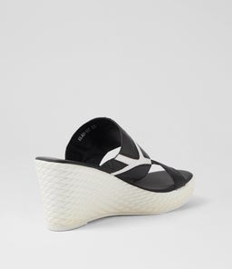 ELAH DJ BLACK WHITE LEATHER