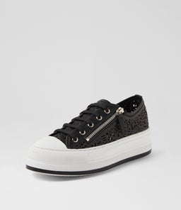 GAMS DJ BLACK WHITE SOLE LEATHER