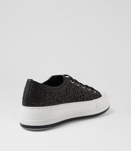 GAMS DJ BLACK WHITE SOLE LEATHER